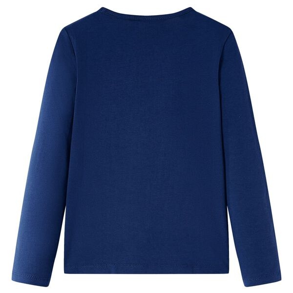 Kindershirt Lange Mouwen 140 Marineblauw - 67% Korting!