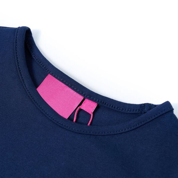 Kindershirt Lange Mouwen 140 Marineblauw - 67% Korting!