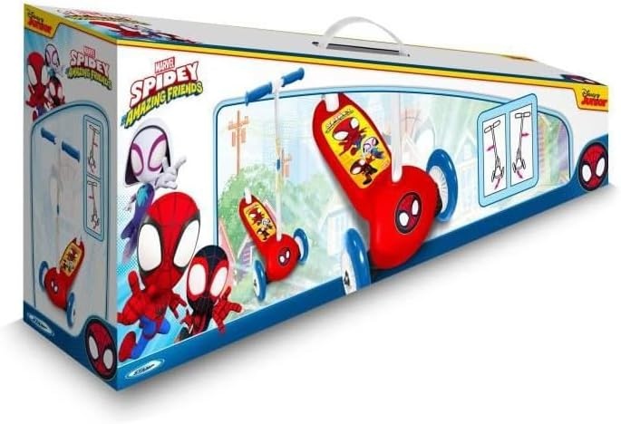 Stamp Spidey 3-wiel Steppscooter Rood/Geel/Blauw - 29% Korting!