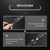 Stalen kogellager ladegeleiders 250 mm, 3-voudig volledig uittrekbaar, zijmontage, 45 kg draagvermogen (1 paar)