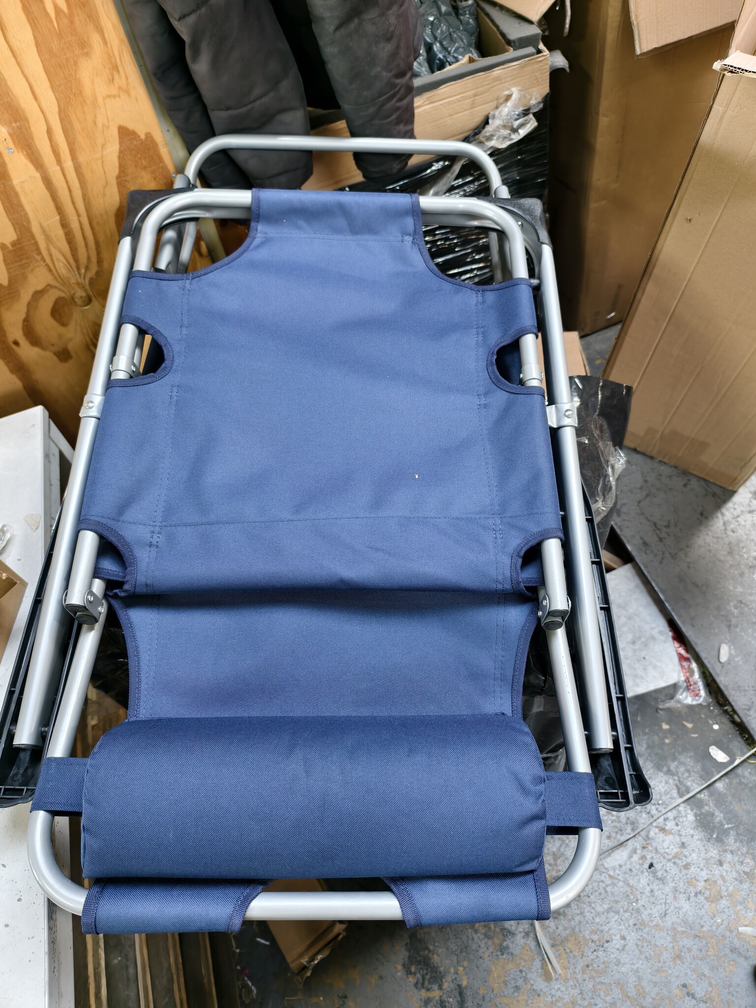 Tuinstoel Ligstoel 2-in-1 Marineblauw | 53% Korting