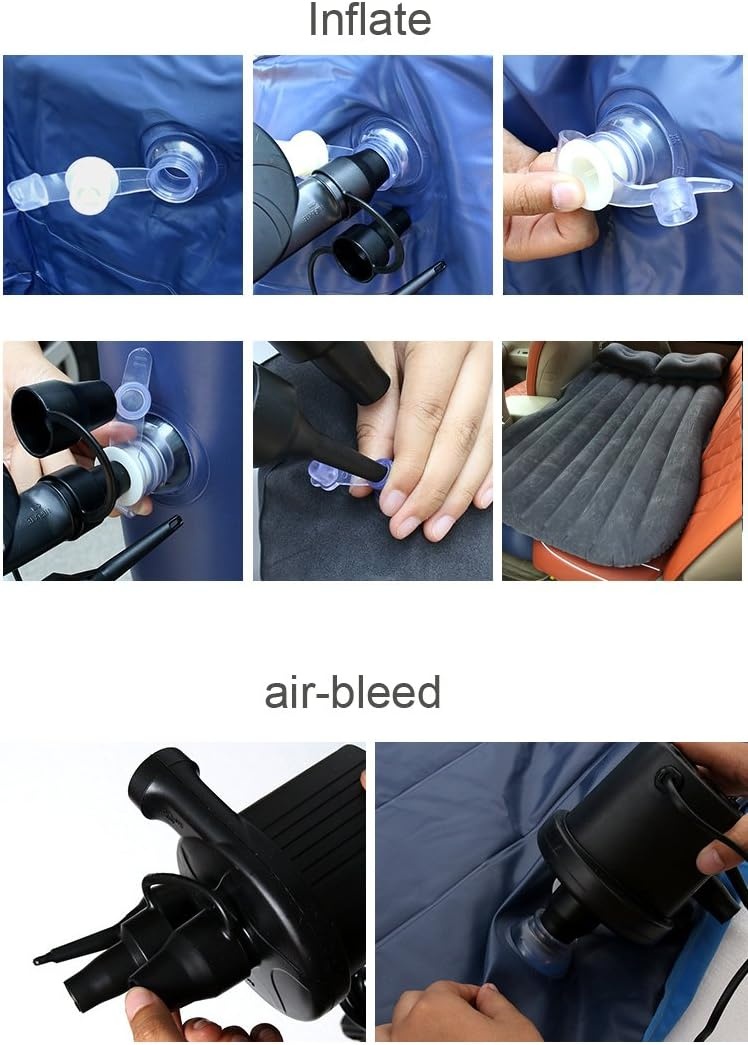 Opvouwbaar Luchtbed Auto Zwart 39% Korting + Pomp & Kussens