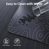 Glazen Gaming Muismat 45x40cm - Krasbestendig & Lage Wrijving - 36% Korting