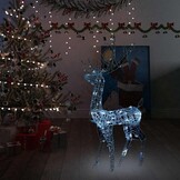 vidaXL Rendier Kerstversiering 140 LED's Koudwit - 56% Korting!
