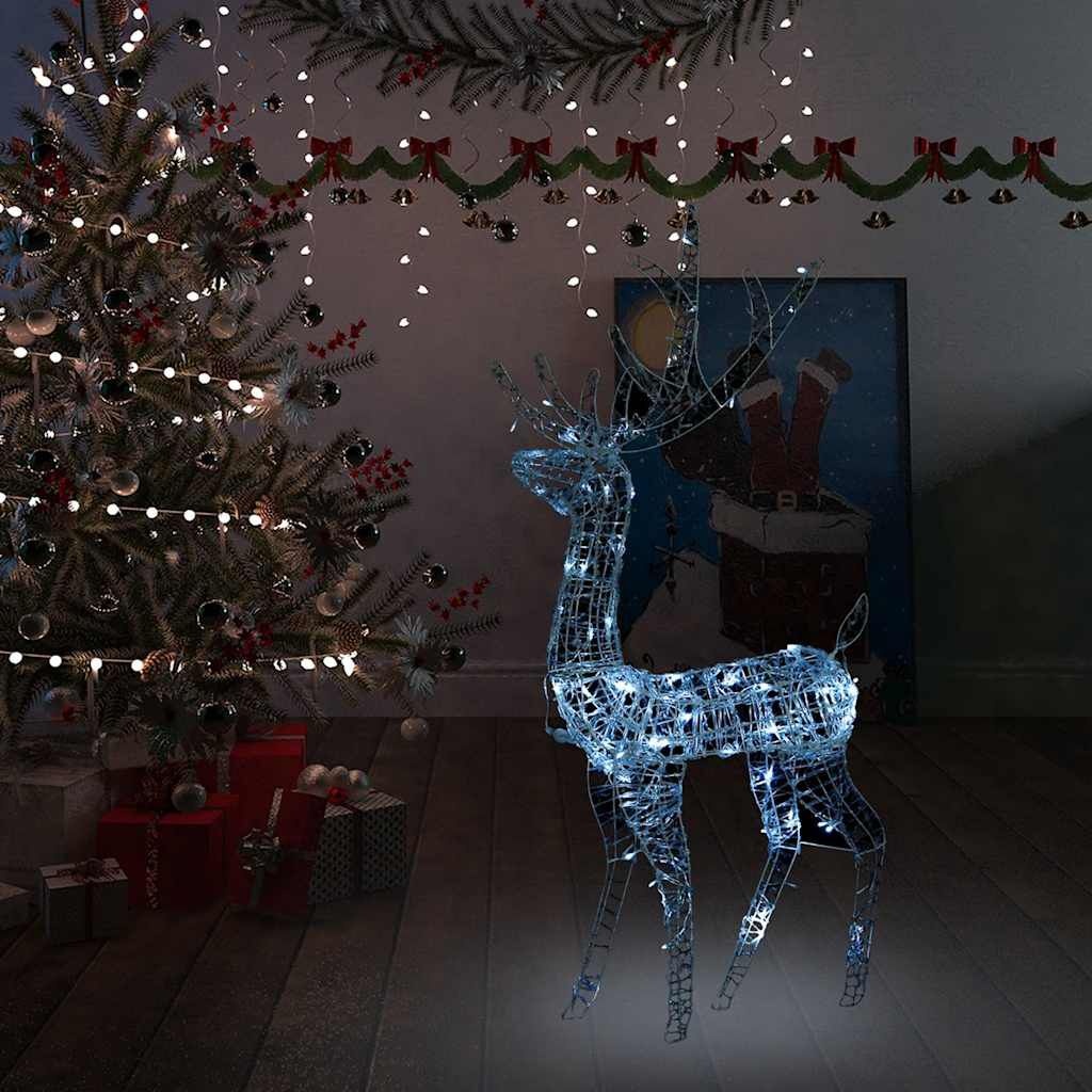 vidaXL Rendier Kerstversiering 140 LED's Koudwit - 56% Korting!