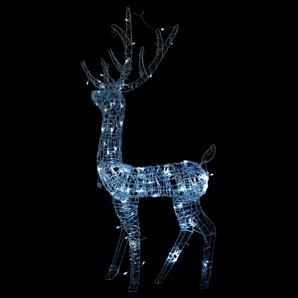 vidaXL Rendier Kerstversiering 140 LED's Koudwit - 56% Korting!
