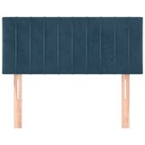 vidaXL Hoofdbord 90x5x78/88 cm fluweel donkerblauw