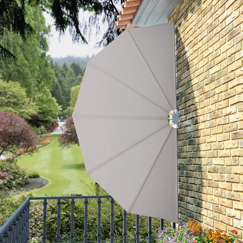 vidaXL Terrasscherm Inklapbaar 160cm Crème - 46% Korting!