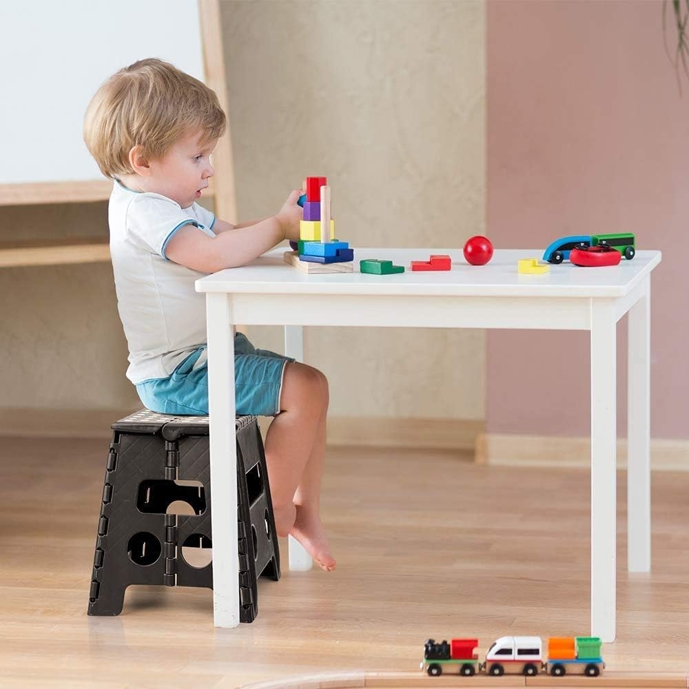Opvouwbare Kinderkruk met 68% Korting - Zwart Kunststof, 33cm