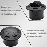 2x Universele 75mm Draaibare Auto Ventilatieopening - 45% Korting