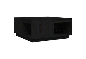 vidaXL Salontafel Grenenhout Zwart | 59% Korting