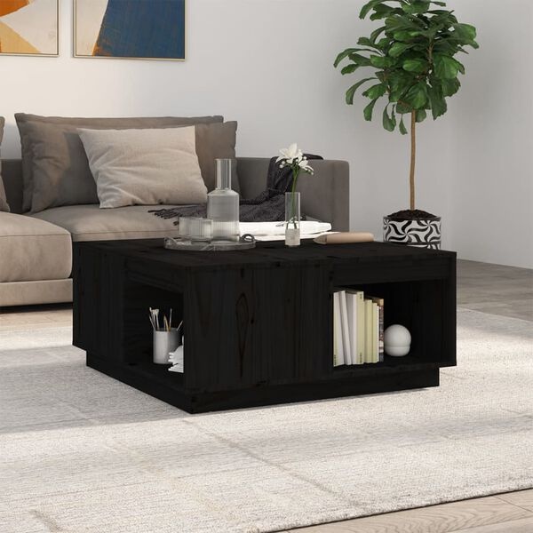 VidaXL Salontafel Grenenhout Zwart - 72% Korting