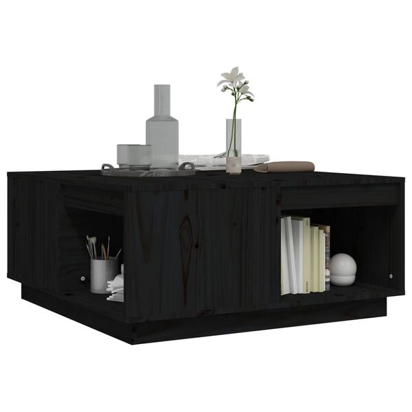 VidaXL Salontafel Grenenhout Zwart - 72% Korting