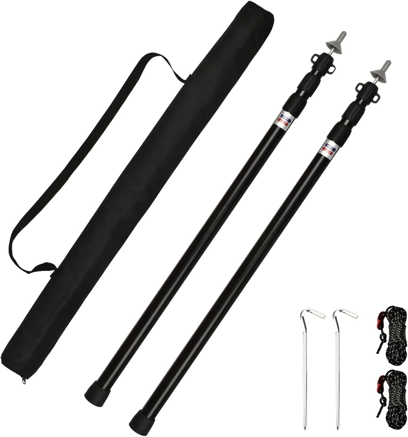 Telescopische Tentstok (2 stuks) 95-234cm - 40% Korting