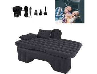 Automatras Luchtbed 135x70 cm voor auto, camping & reizen inclusief luchtpomp & 2 kussens - Geschikt voor MPV, SUV, Sedan