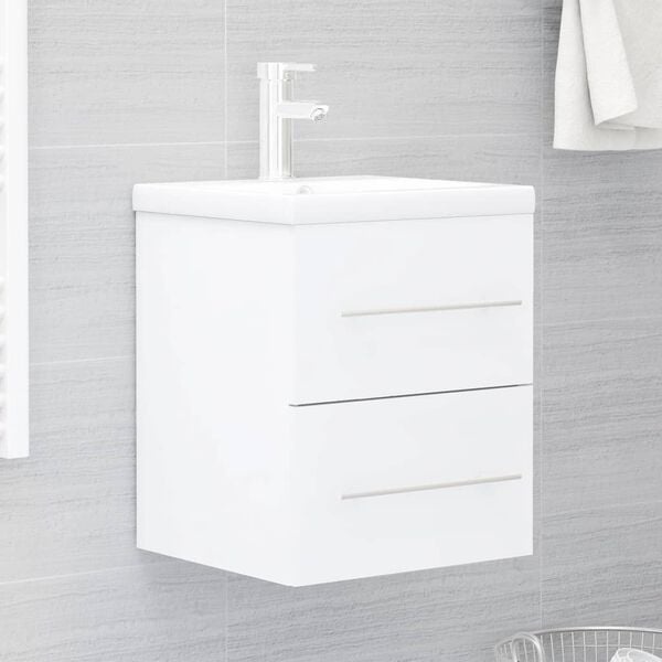 VitaXL Wastafelkast 41x38,5x48 cm Wit - 75% Korting!