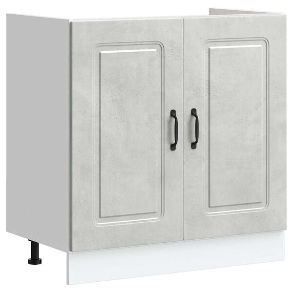 Spoelbakonderkast Kalmar 80cm - Betongrijs - 77% Korting