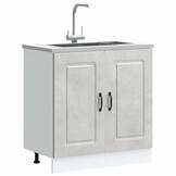 Spoelbakonderkast Kalmar 80cm - Betongrijs - 77% Korting