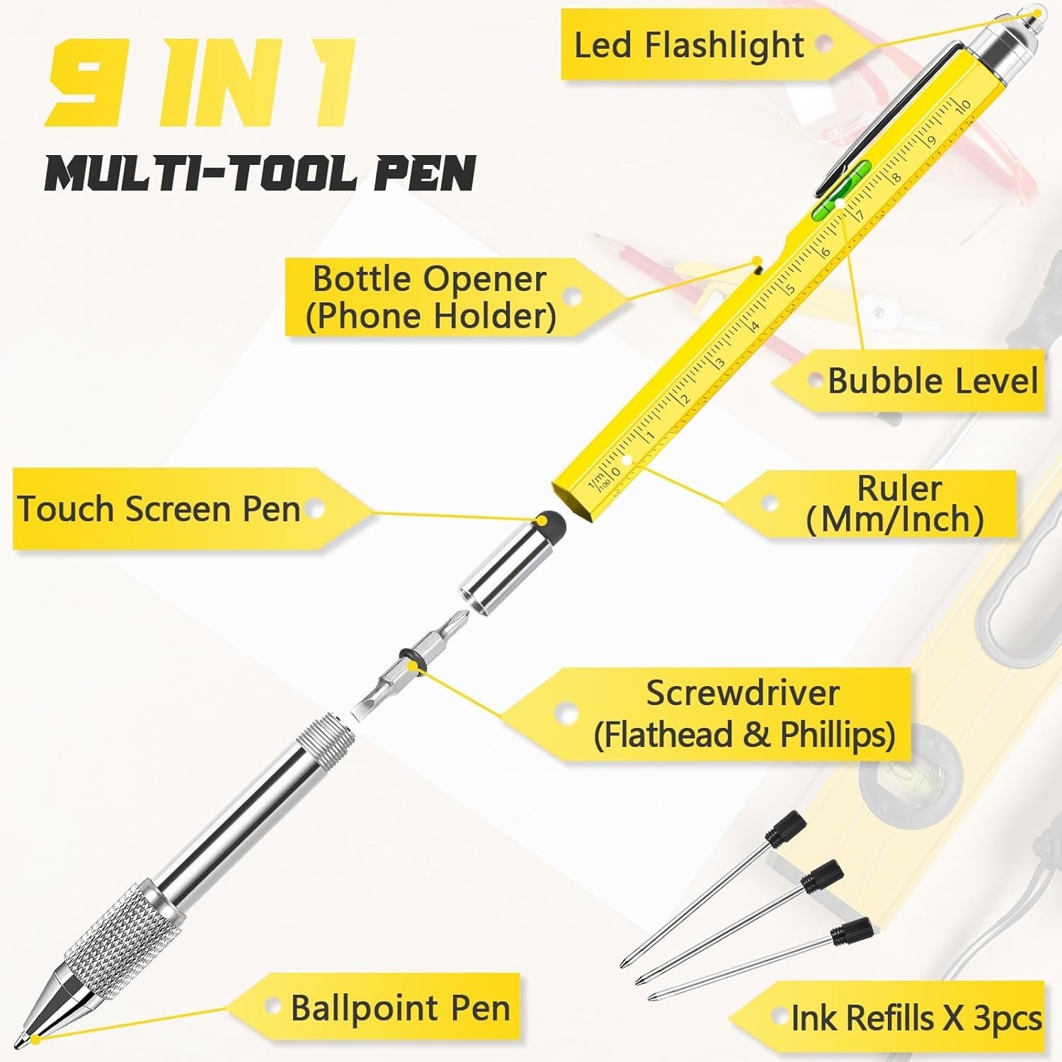 Multitoolpen 9-in-1: Gadget Cadeau met 43% Korting