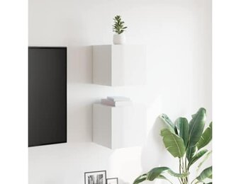 Tv-wandmeubel Set Hoogglans Wit - 75% Korting