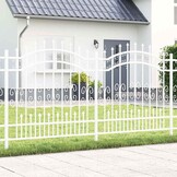 vidaXL Tuinhek Wit Staal - 59% Korting!