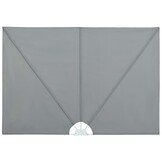 VidaXL Terrasscherm Inklapbaar - 240x160cm Grijs - 63% Korting!