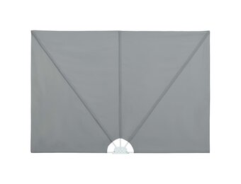 VidaXL Terrasscherm Inklapbaar - 240x160cm Grijs - 63% Korting!