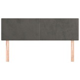 vidaXL Hoofdborden 2 st 76% Korting! Velvet Donkergrijs