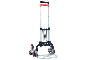 vidaXL Inklapbare Traptrolley - 70kg - Aluminium Zilver - 68% Korting!