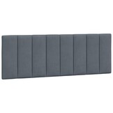 VidaXL Hoofdbordkussen 120cm, Donkergrijs Fluweel - 74% Korting