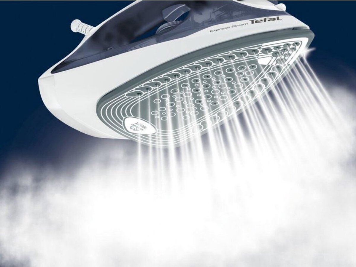 Stoomstrijkijzer 2400W met 165 g/min stoomboost, anti-kalk, snel opwarmend en keramische zool