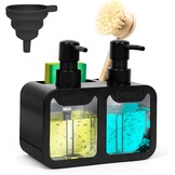 Afwasmiddeldispenser Keuken Organizer Zwart - 55% Korting