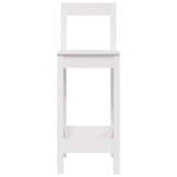 VidaXL Massief Grenenhout Barstoelen (2 st) - Wit - 86% Korting