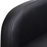 vidaXL Inklapbare Fauteuil Kunstleer Zwart (61% Korting)