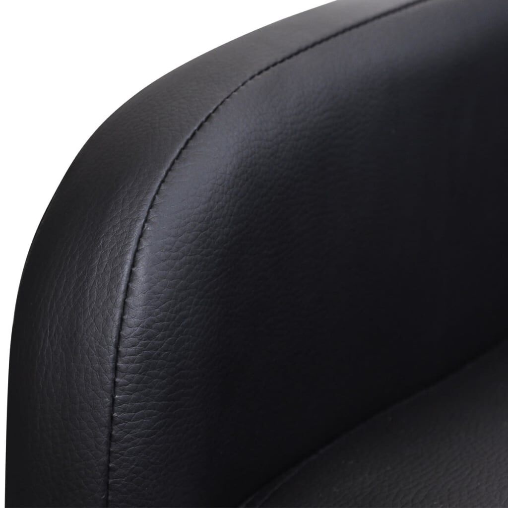 vidaXL Inklapbare Fauteuil Kunstleer Zwart (61% Korting)
