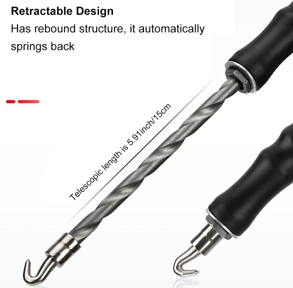 Halfautomatische Betonstaalbindmachine Twister met automatische terugkeer, ergonomische handgreep, zwart, staal/kunststof, 30 cm