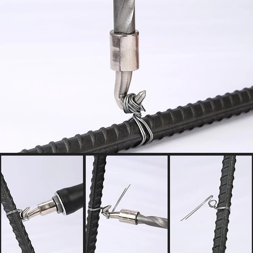 Halfautomatische Betonstaalbindmachine Twister met automatische terugkeer, ergonomische handgreep, zwart, staal/kunststof, 30 cm