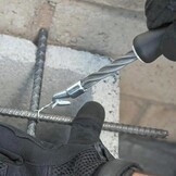 Halfautomatische Betonstaalbindmachine Twister met automatische terugkeer, ergonomische handgreep, zwart, staal/kunststof, 30 cm