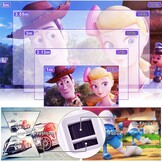 Mini Projector Beamer Full HD 1080p Bluetooth 5.2, 200 Inch Beeld, 50-100% Zoom voor Thuisbioscoop