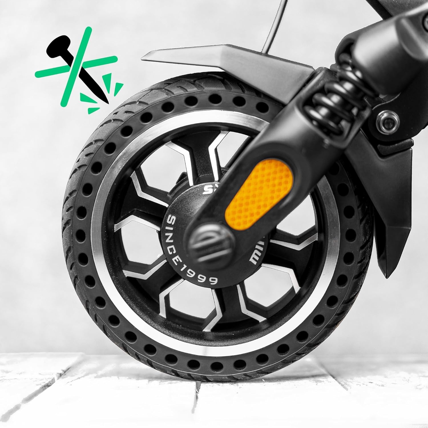 Volledige stepband lekvrij antislip honingraat 8,5x2,5 inch voor Dualtron Mini Pop Togo Speedway Leger elektrische step voor & achterwiel