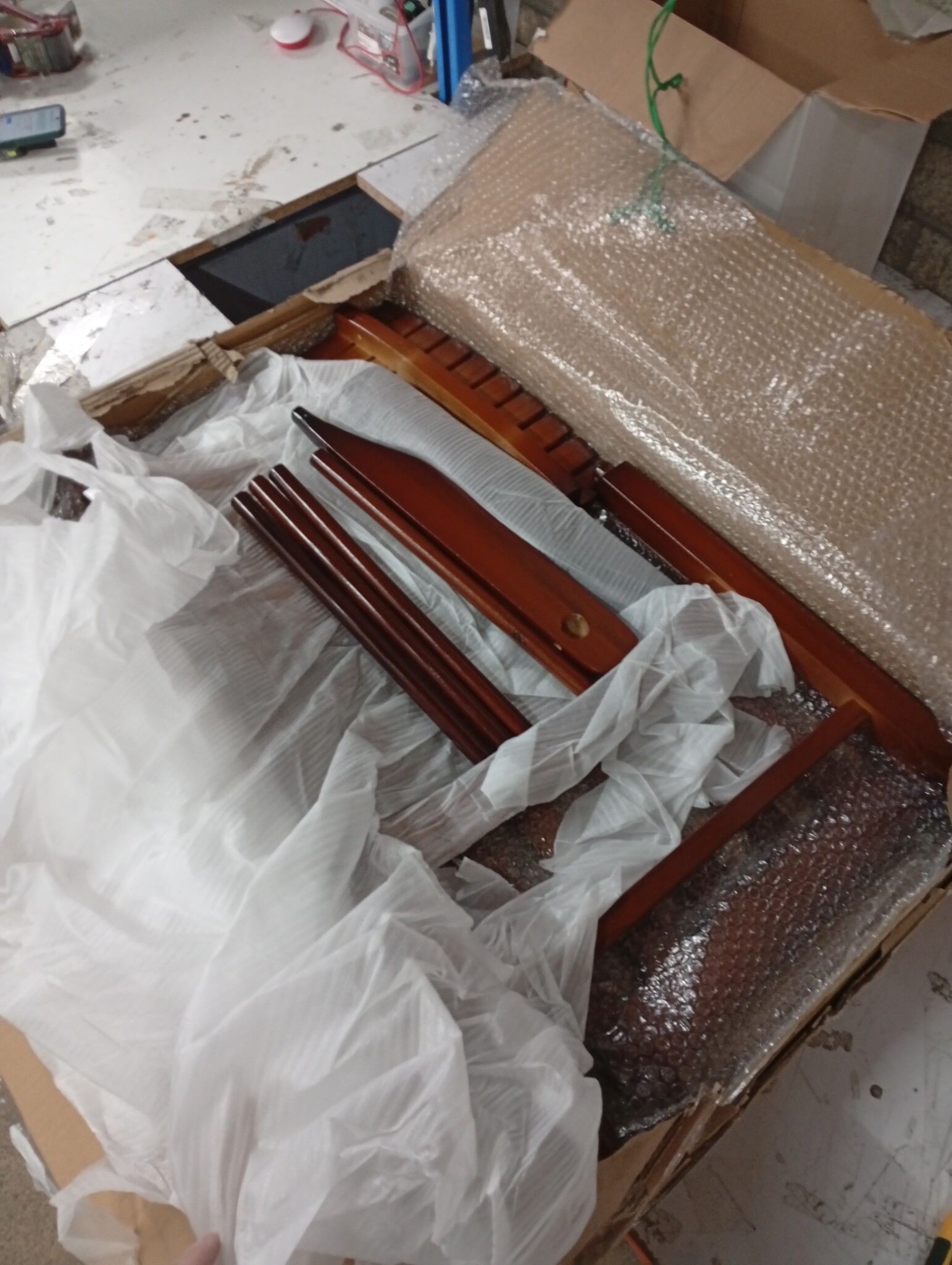 vidaXL Schommelstoel voor kinderen massief populierenhout bruin