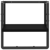VidaXL Wandschap met stang - Zwart, 30x25x30cm - 46% Korting
