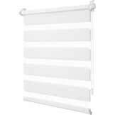 Wit Duo Rolgordijn Klemmfix 75x150 cm - Lichtdoorlatend & Verduisterend