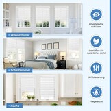 Wit Duo Rolgordijn Klemmfix 75x150 cm - Lichtdoorlatend & Verduisterend