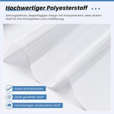 Wit Duo Rolgordijn Klemmfix 75x150 cm - Lichtdoorlatend & Verduisterend