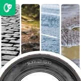 E-step band 10x2.50 inch nylon met extra grip voor Dualtron, Inokim, Kaabo & Zero e-scooters