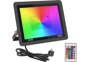 Smart RGB LED Schijnwerper Buiten 100W - 42% Korting!