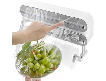3-in-1 Foliedispenser & Keukenrolhouder met Snijder - 39% Korting