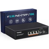 PoE Switch 48-poorts Gigabit Niet-beheerd 800W 802.3af/at met 2 SFP Uplink voor Rackmontage