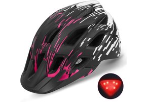 Fietshelm Volwassenen 57-61cm: Lichtgewicht met Achterlicht & Vizier (56% KORTING)